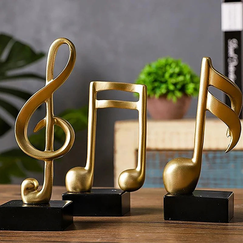 Élégance Musicale™ - Décoration en Résine pour Salon et Bureau